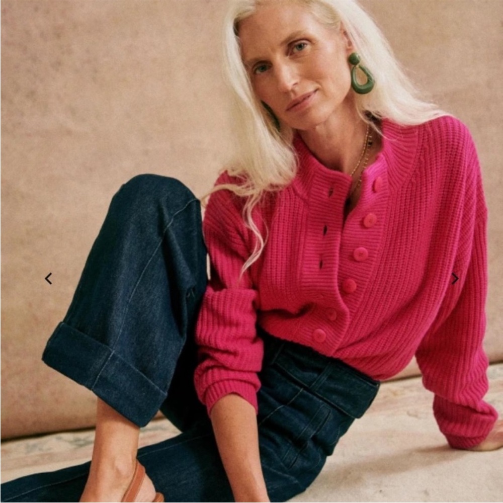 Sezane Fuchsia Knit